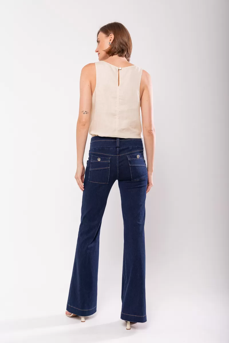 Hidrogênio - BLACK FLARE PANTS - 19426042 Hidrogênio - BLACK FLARE PANTS - 19426042
