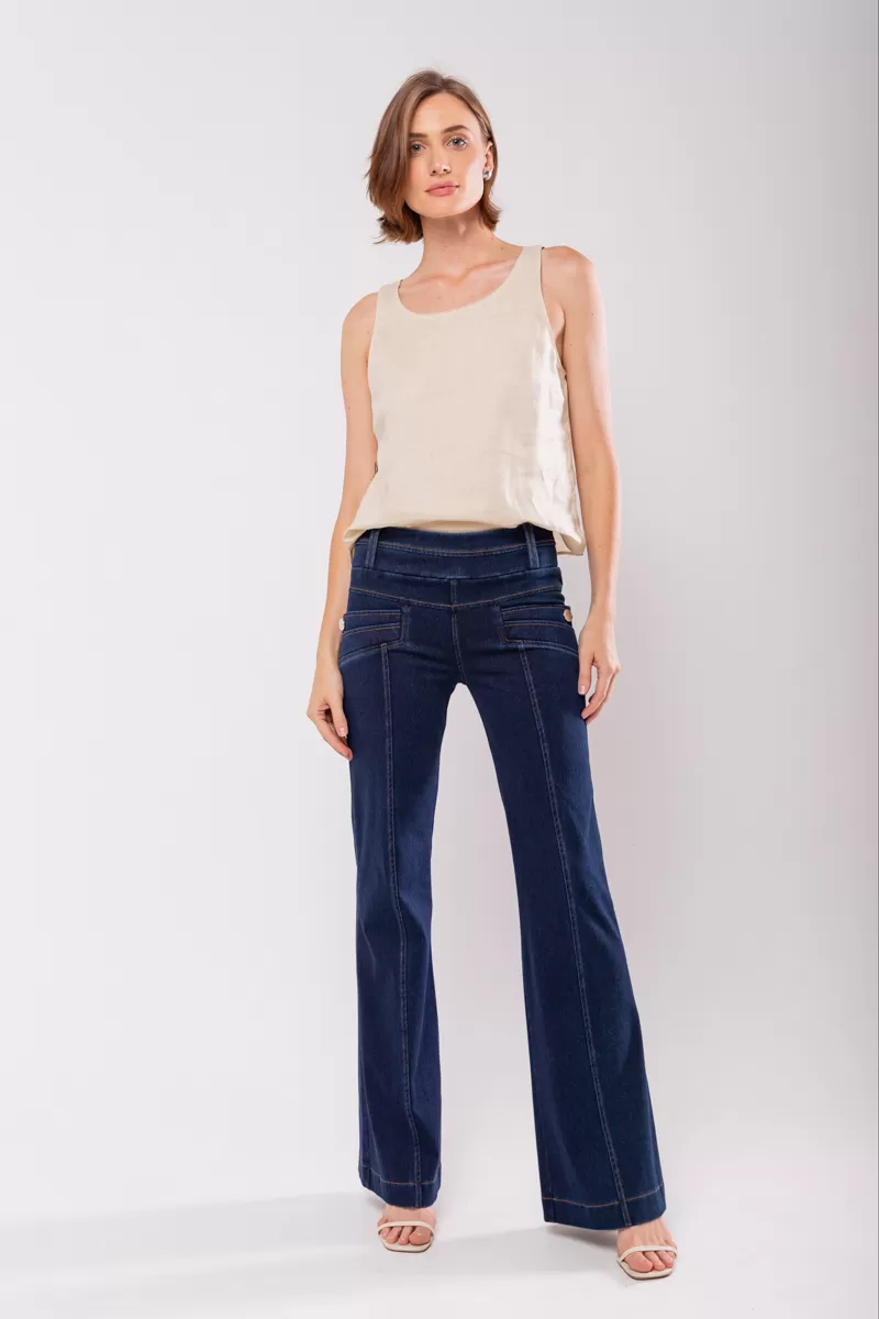 Hidrogênio - BLACK FLARE PANTS - 19426042 Hidrogênio - BLACK FLARE PANTS - 19426042