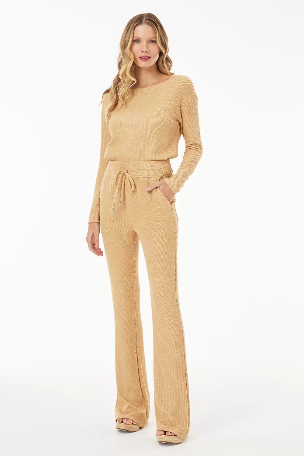Hidrogênio - BEIGE GUILHERMINA FLARE PANTS - 19474003 Hidrogênio - BEIGE GUILHERMINA FLARE PANTS - 19474003
