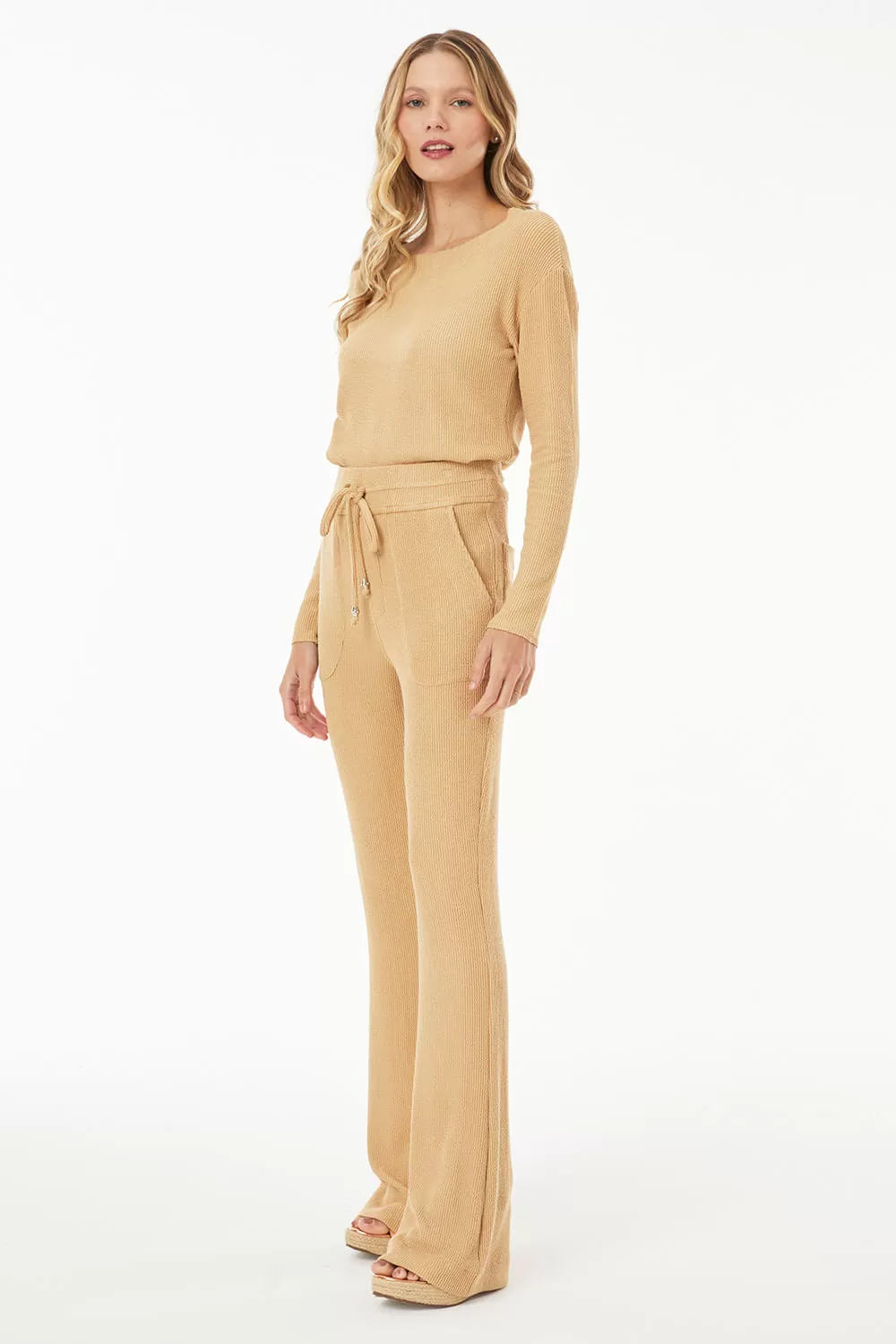 Hidrogênio - BEIGE GUILHERMINA FLARE PANTS - 19474003 Hidrogênio - BEIGE GUILHERMINA FLARE PANTS - 19474003