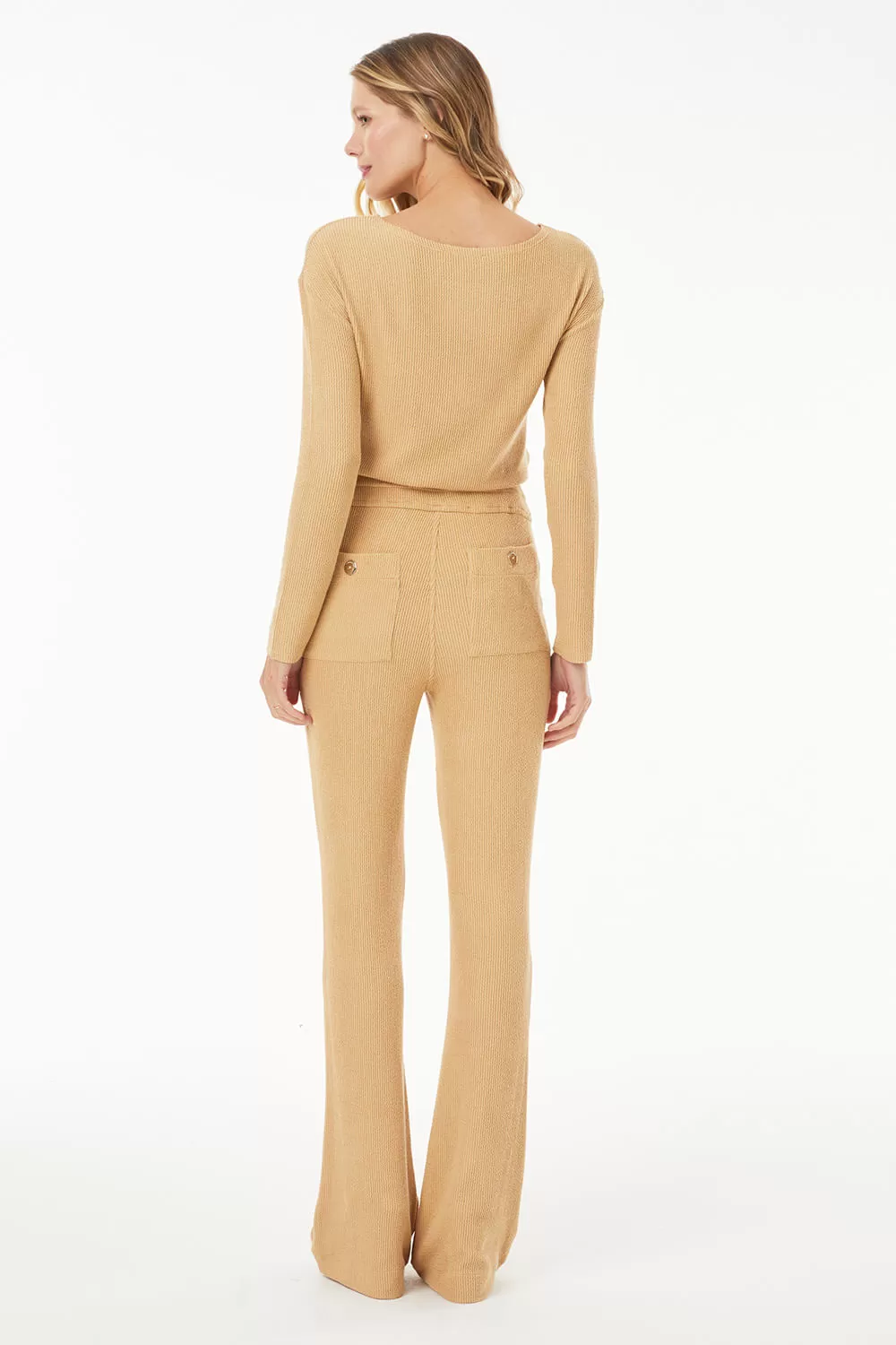 Hidrogênio - BEIGE GUILHERMINA FLARE PANTS - 19474003 Hidrogênio - BEIGE GUILHERMINA FLARE PANTS - 19474003