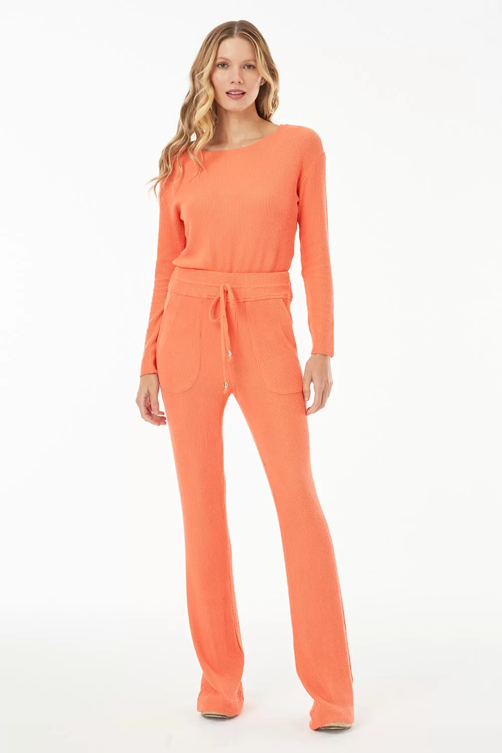 Hidrogênio - FLARE PANTS GUILHERMINA CENOURA - 19474189 Hidrogênio - FLARE PANTS GUILHERMINA CENOURA - 19474189