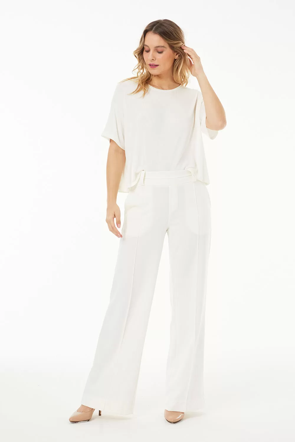 Hidrogênio - ELIS OFF WHITE PANTALONA TROUSERS - 19575018 Hidrogênio - ELIS OFF WHITE PANTALONA TROUSERS - 19575018