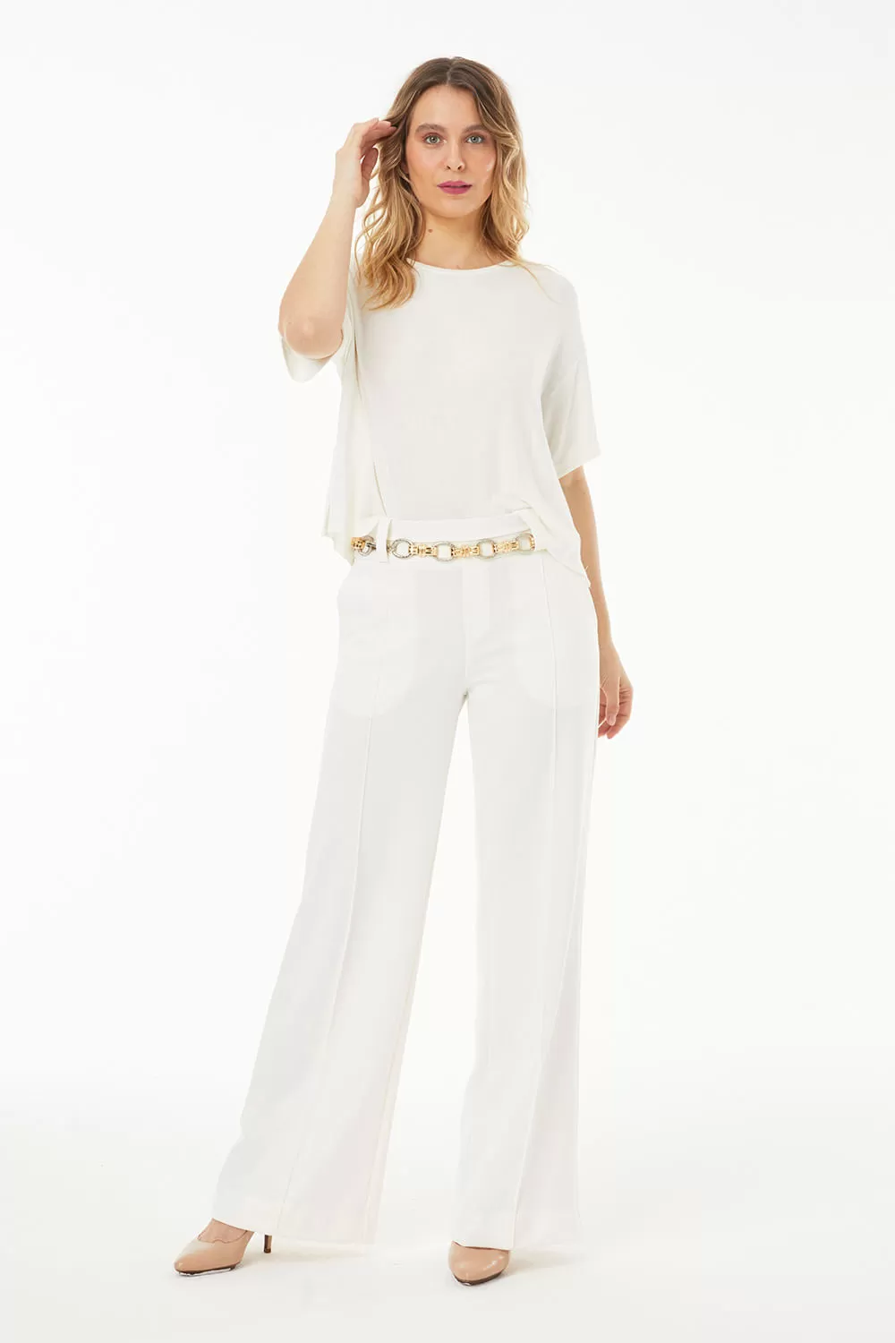 Hidrogênio - ELIS OFF WHITE PANTALONA TROUSERS - 19575018 Hidrogênio - ELIS OFF WHITE PANTALONA TROUSERS - 19575018