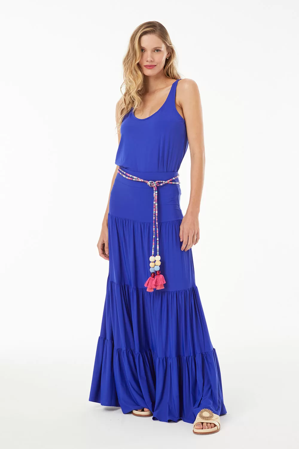 Hidrogênio - TRES MARIAS LONG SKIRT BLUE BIC - 18925455 Hidrogênio - TRES MARIAS LONG SKIRT BLUE BIC - 18925455