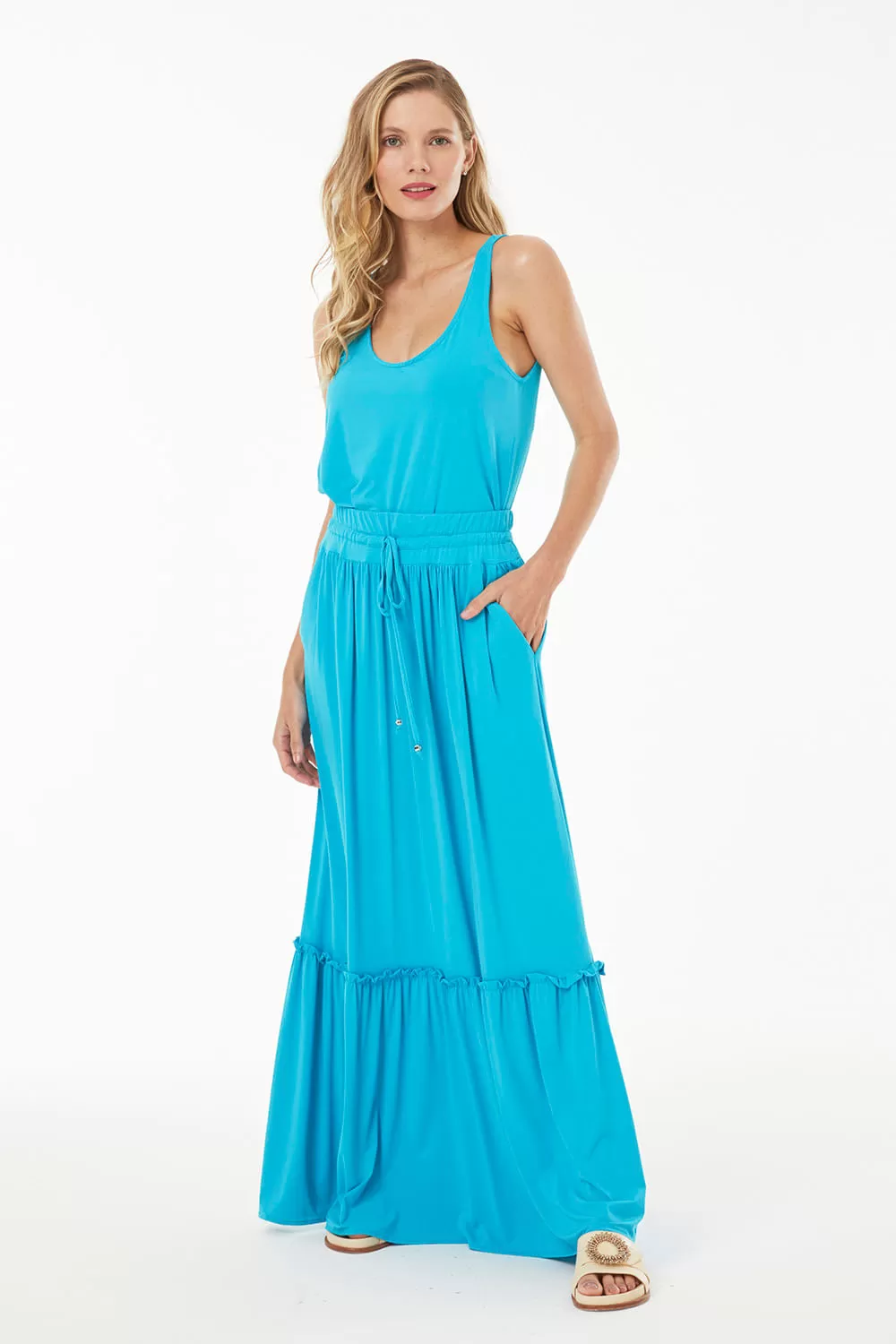 Hidrogênio - LONG SKIRT WITH MAROLA CHANNEL - 19292456 Hidrogênio - LONG SKIRT WITH MAROLA CHANNEL - 19292456