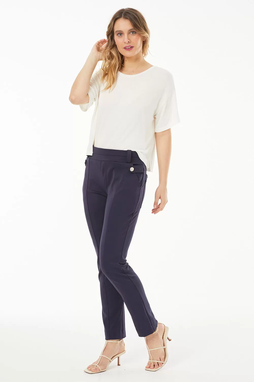 Hidrogênio - DOMINGAS FISHERMAN TROUSERS NAVY PURPLE - 19503214 Hidrogênio - DOMINGAS FISHERMAN TROUSERS NAVY PURPLE - 19503214