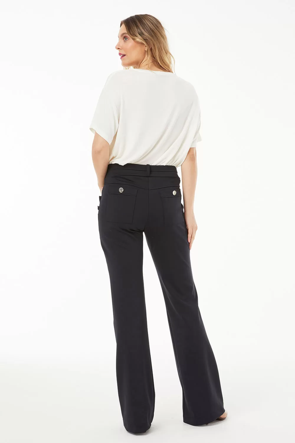Hidrogênio - BLACK FLARE PANTS - 19507001 Hidrogênio - BLACK FLARE PANTS - 19507001