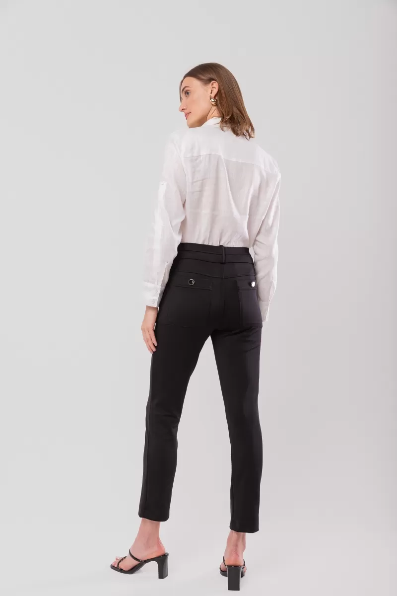Hidrogênio - CAMILA FISHERMAN PANTS BLACK - 19510001 Hidrogênio - CAMILA FISHERMAN PANTS BLACK - 19510001