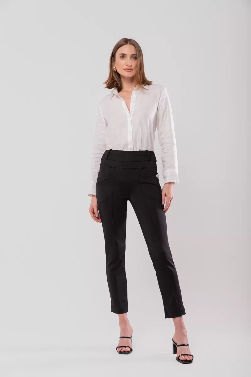 Hidrogênio - CAMILA FISHERMAN PANTS BLACK - 19510001 Hidrogênio - CAMILA FISHERMAN PANTS BLACK - 19510001
