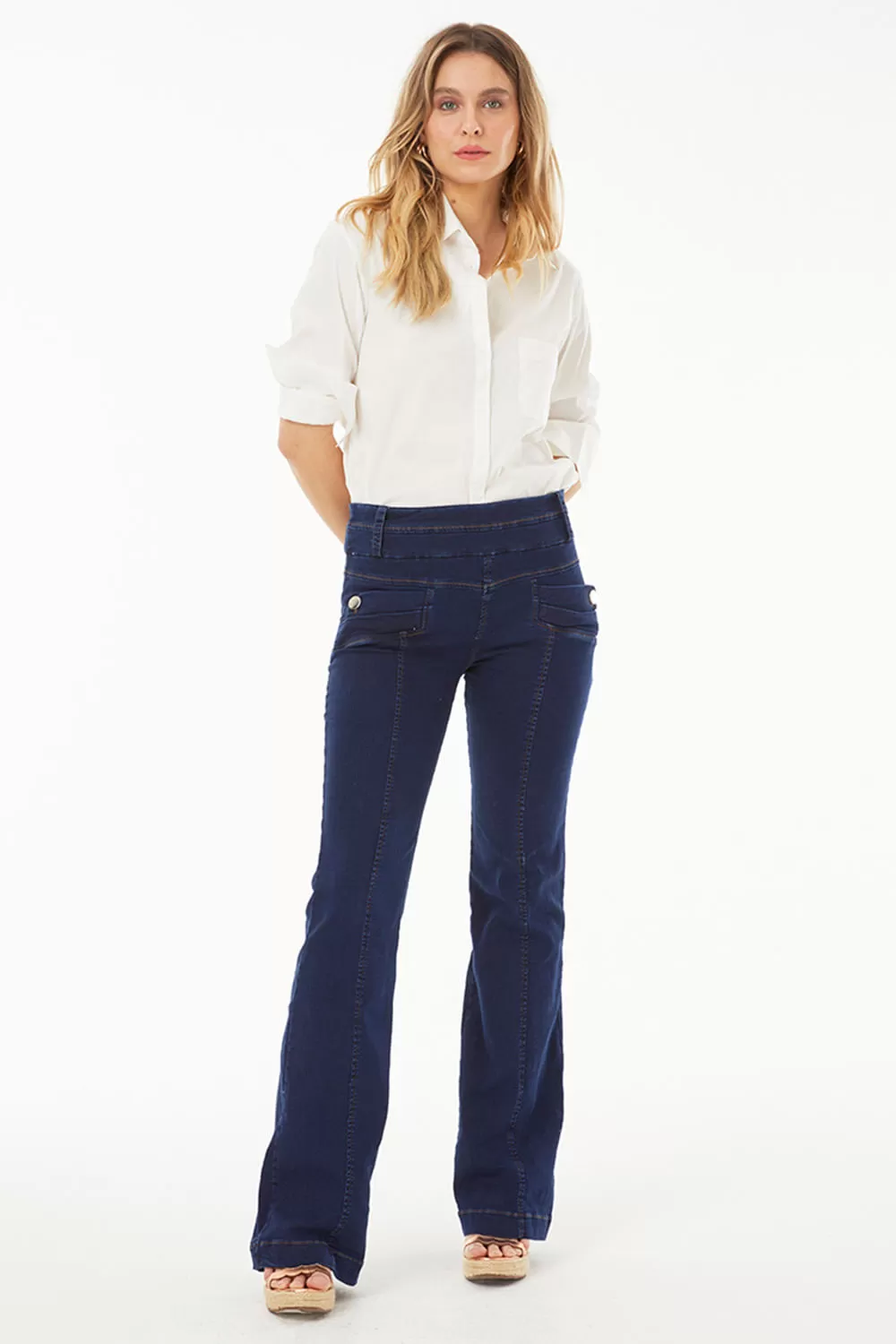 Hidrogênio - FLARE PANTS AMORA JEANS - 19524042 Hidrogênio - FLARE PANTS AMORA JEANS - 19524042