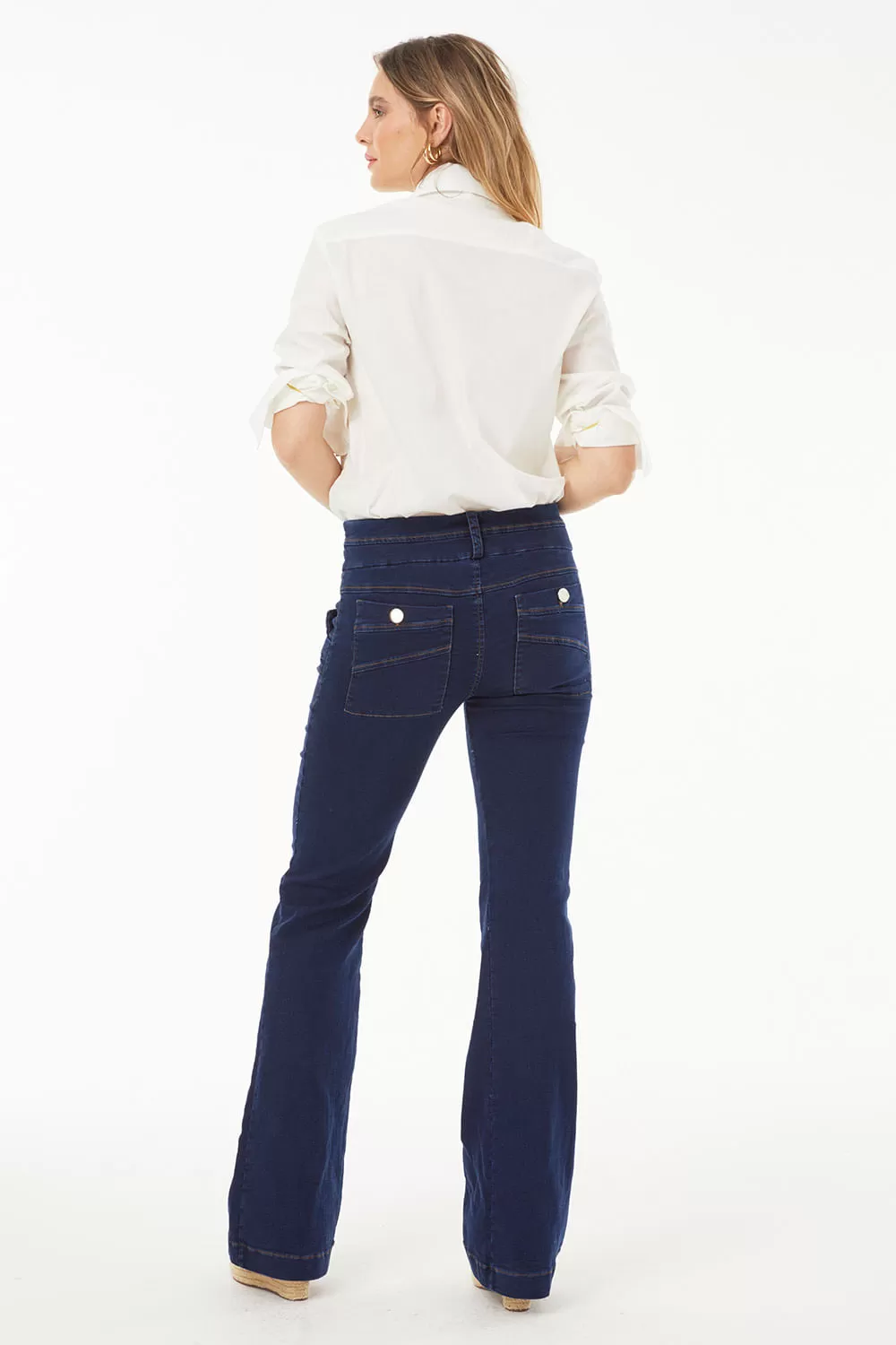 Hidrogênio - FLARE PANTS AMORA JEANS - 19524042 Hidrogênio - FLARE PANTS AMORA JEANS - 19524042