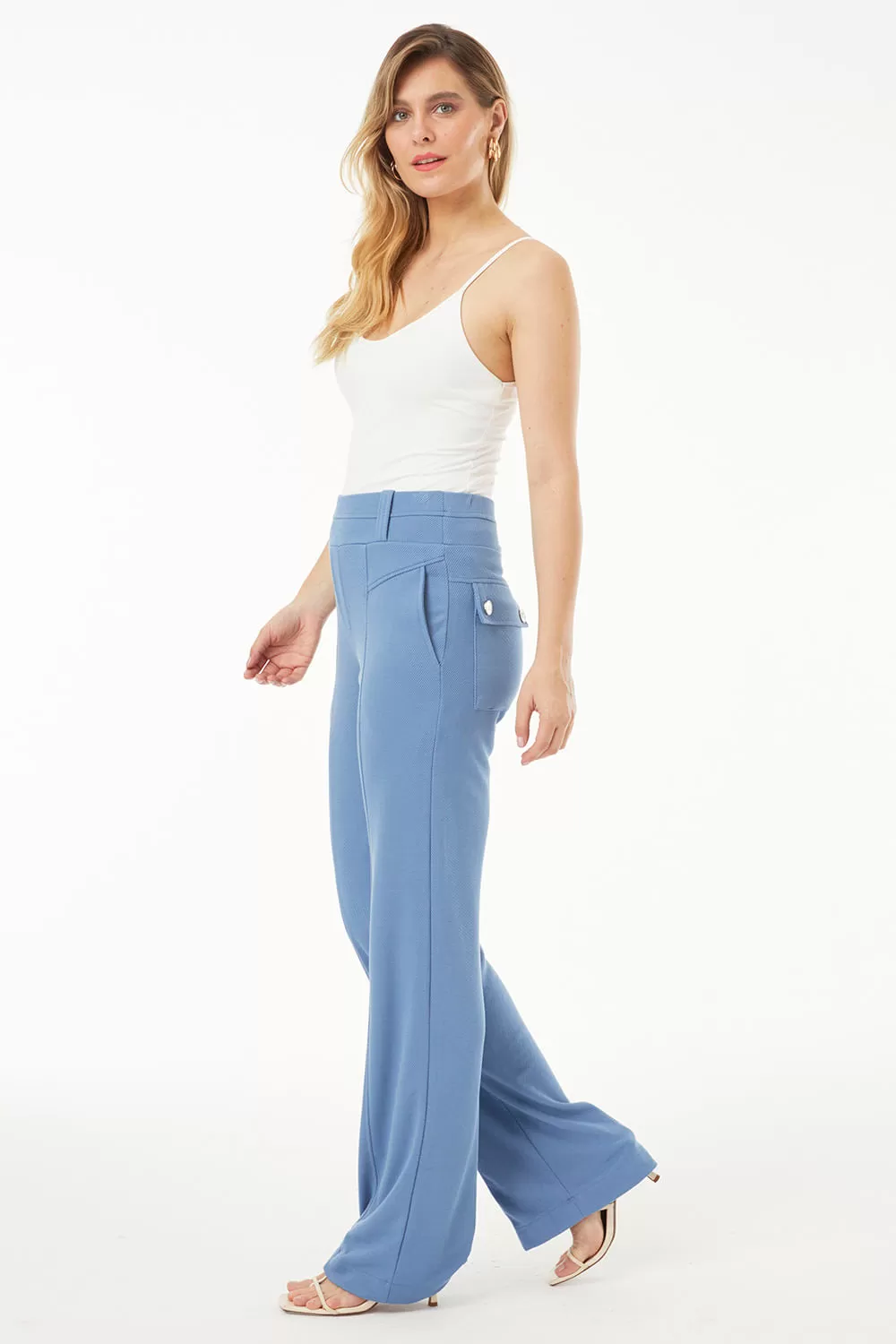 Hidrogênio - INDIGO BLUE TAILORING DANDARA STRAIGHT TROUSERS - 19464461 Hidrogênio - INDIGO BLUE TAILORING DANDARA STRAIGHT TROUSERS - 19464461