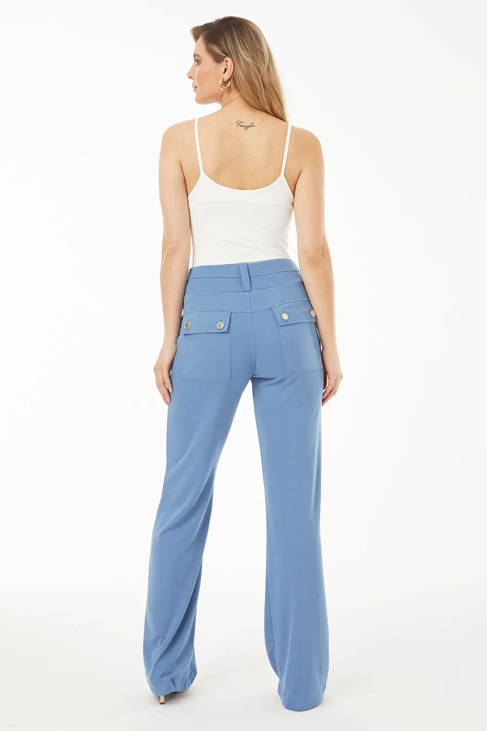 Hidrogênio - INDIGO BLUE TAILORING DANDARA STRAIGHT TROUSERS - 19464461 Hidrogênio - INDIGO BLUE TAILORING DANDARA STRAIGHT TROUSERS - 19464461