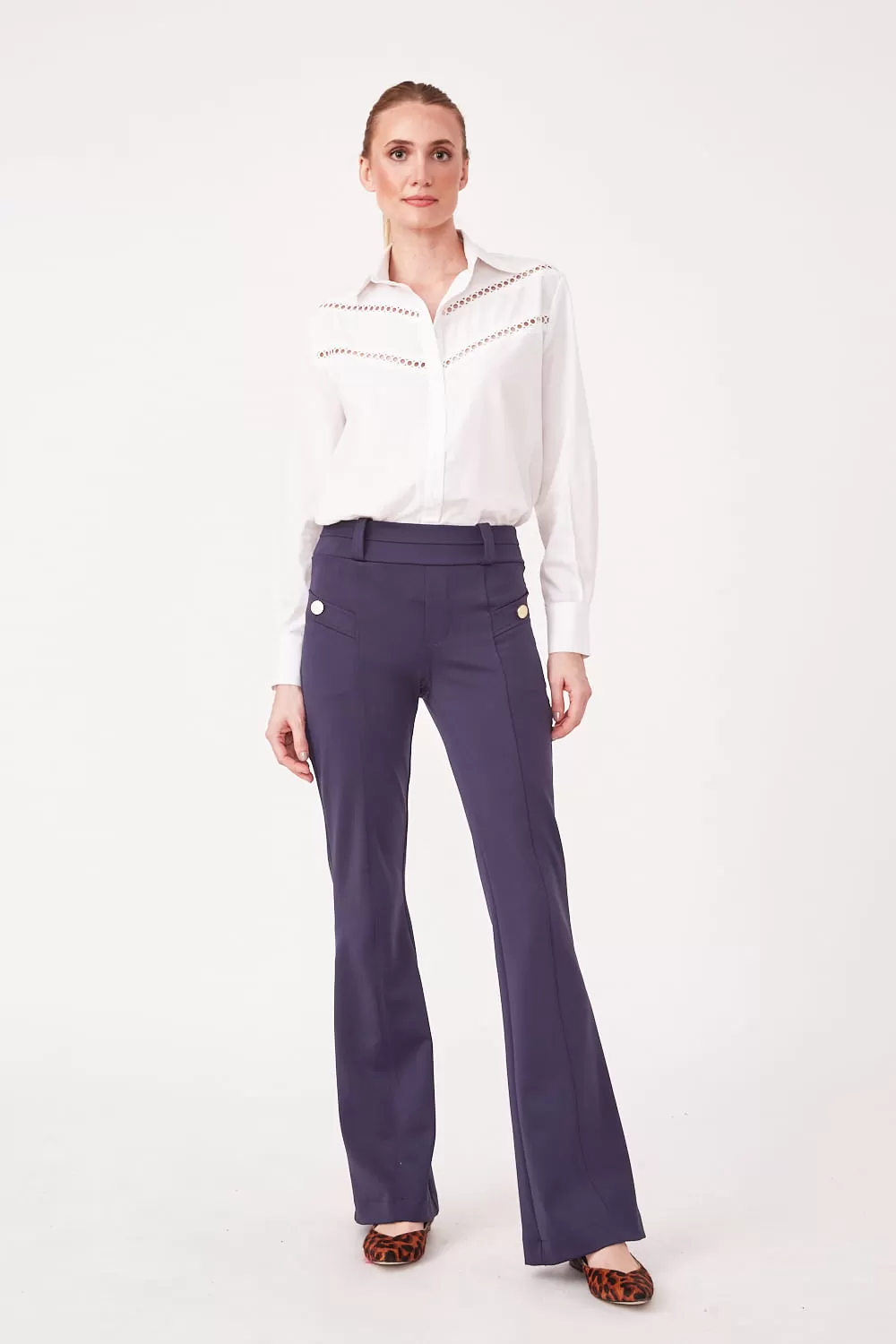 Hidrogênio - FLARE PANTS JESSIE MARINHO - 19637004 Hidrogênio - FLARE PANTS JESSIE MARINHO - 19637004