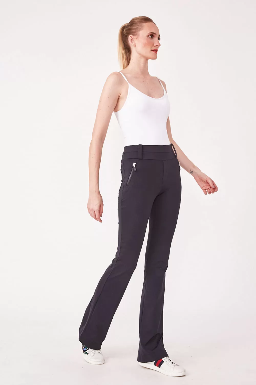 Hidrogênio - BALLERINA PANTS WITH ZIPPER AND POCKETS ANGELICA BLACK - 19527001 Hidrogênio - BALLERINA PANTS WITH ZIPPER AND POCKETS ANGELICA BLACK - 19527001