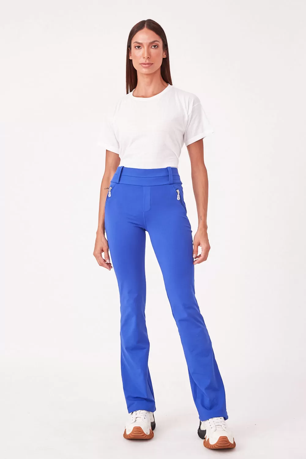 Hidrogênio - ANGELICA BLUE BALLERINA PANTS WITH ZIPPER AND POCKETS - 19527015 Hidrogênio - ANGELICA BLUE BALLERINA PANTS WITH ZIPPER AND POCKETS - 19527015