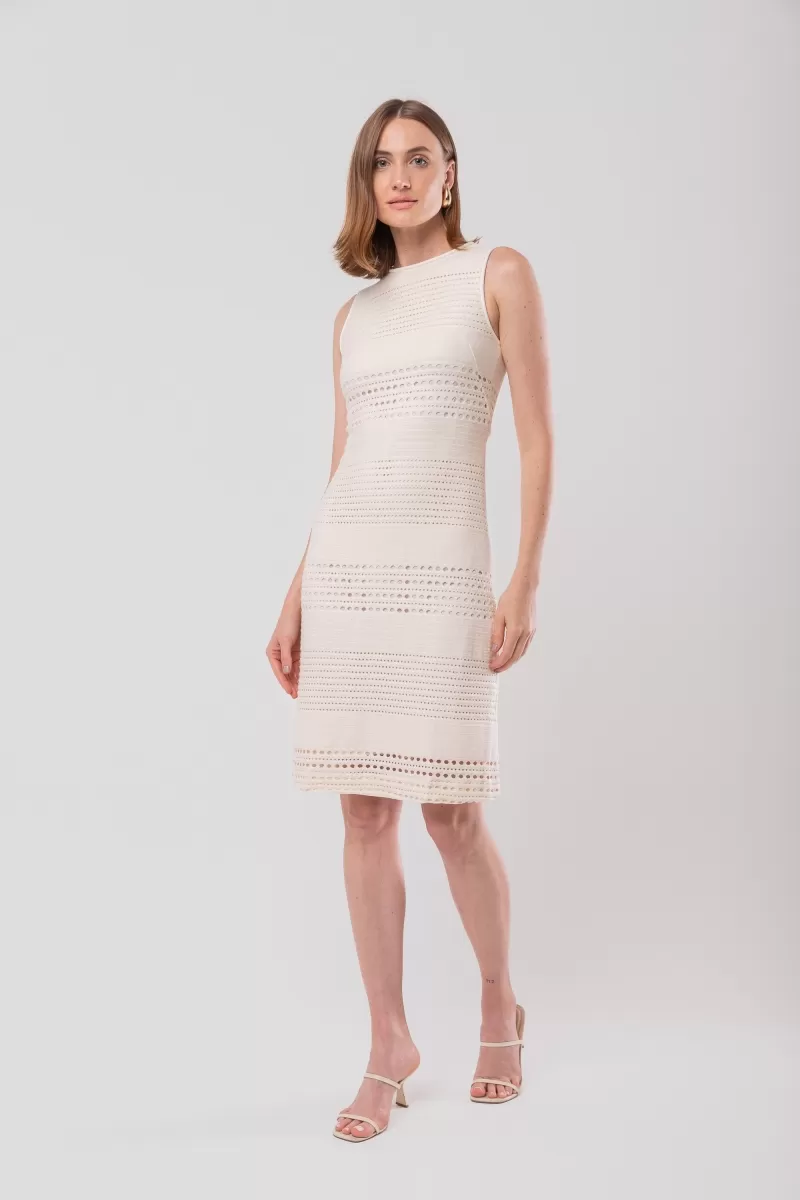 Hidrogênio - OFF WHITE MIDI TUBE DRESS - 19609018 Hidrogênio - OFF WHITE MIDI TUBE DRESS - 19609018