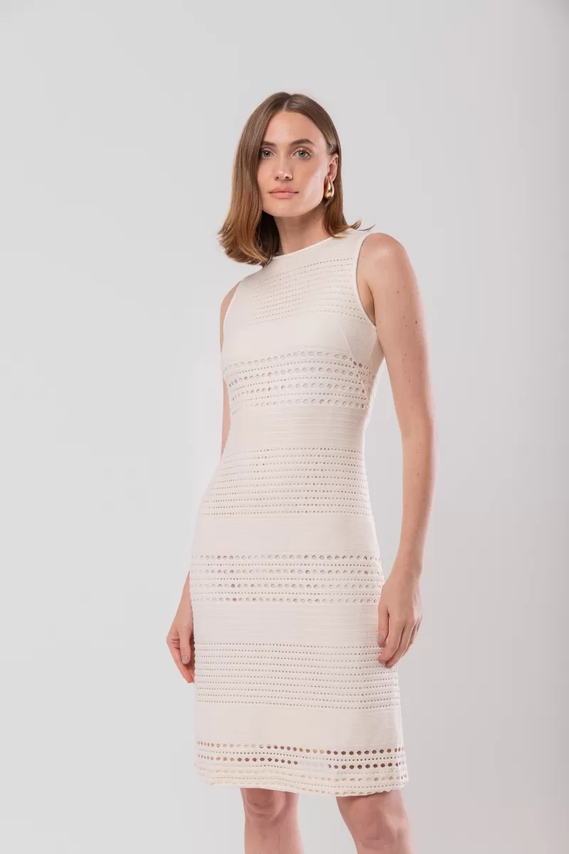 Hidrogênio - OFF WHITE MIDI TUBE DRESS - 19609018 Hidrogênio - OFF WHITE MIDI TUBE DRESS - 19609018