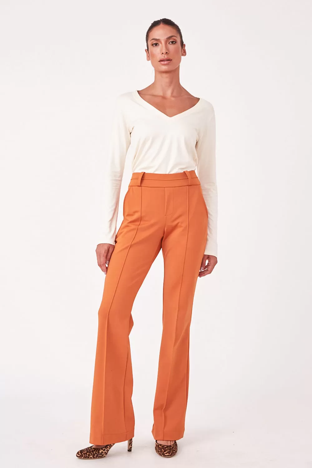Hidrogênio - PINK ORANGE STRAIGHT PANTS - 19480010 Hidrogênio - PINK ORANGE STRAIGHT PANTS - 19480010