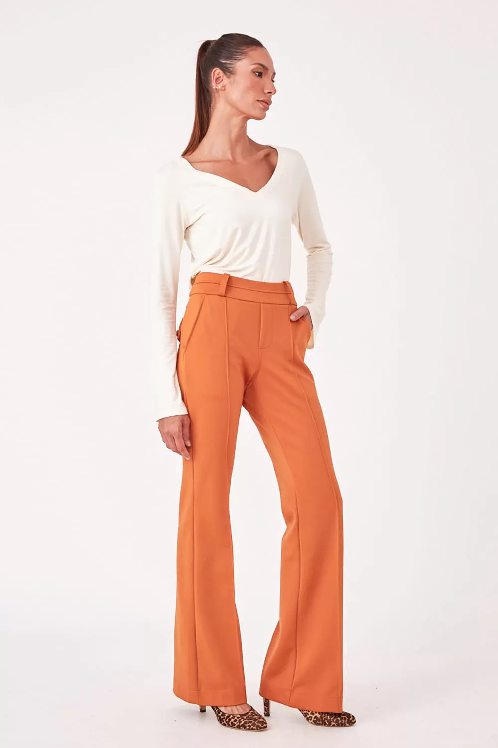 Hidrogênio - PINK ORANGE STRAIGHT PANTS - 19480010 Hidrogênio - PINK ORANGE STRAIGHT PANTS - 19480010