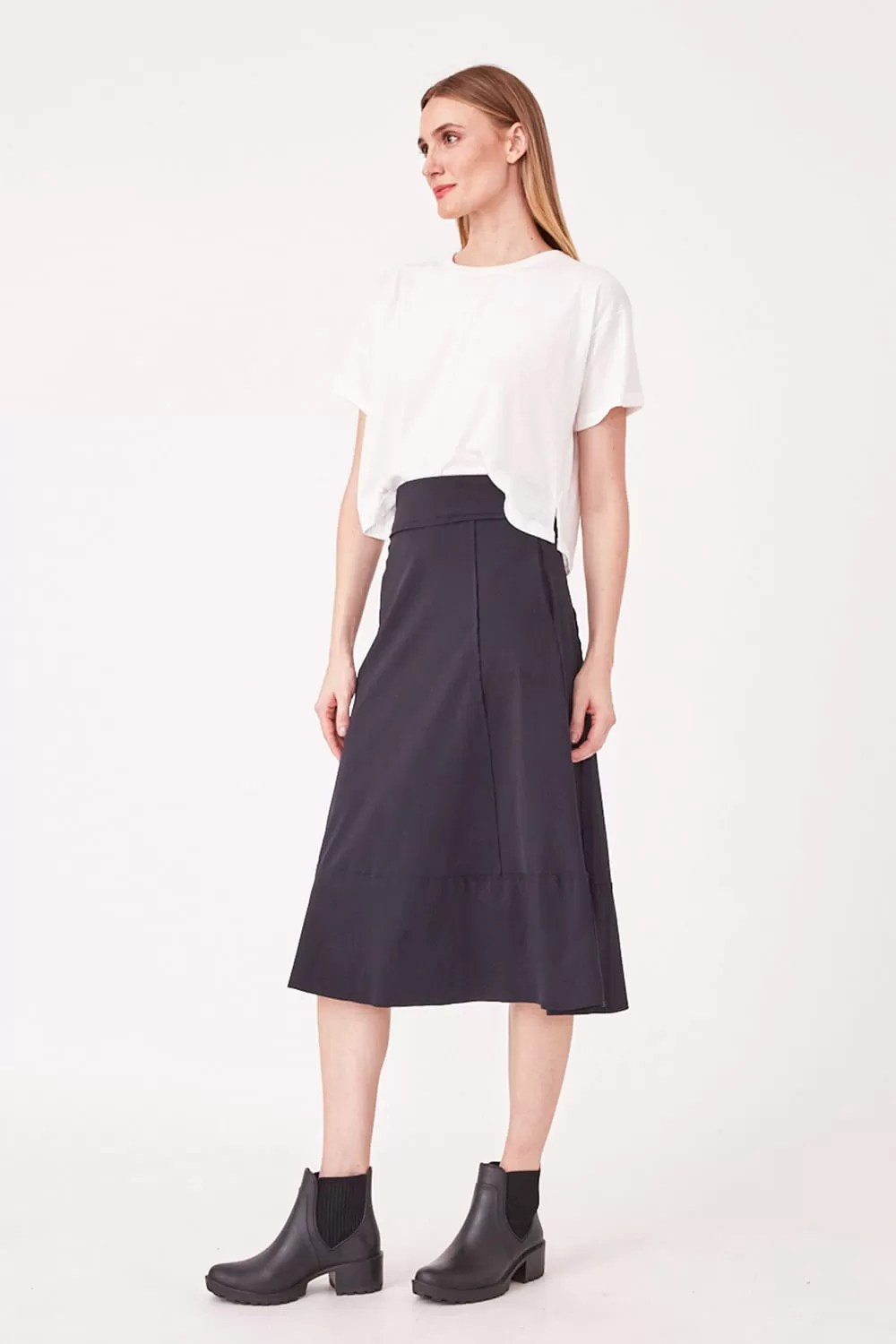 Hidrogênio - BLACK THREAD MIDI SKIRT - 19612001 Hidrogênio - BLACK THREAD MIDI SKIRT - 19612001