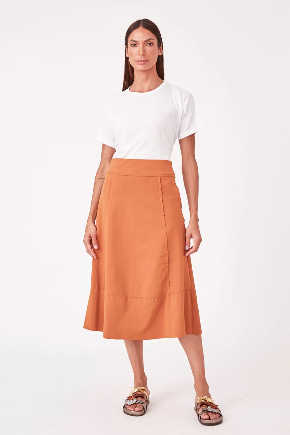 Hidrogênio - EARTH THREAD MIDI SKIRT - 19612332 Hidrogênio - EARTH THREAD MIDI SKIRT - 19612332