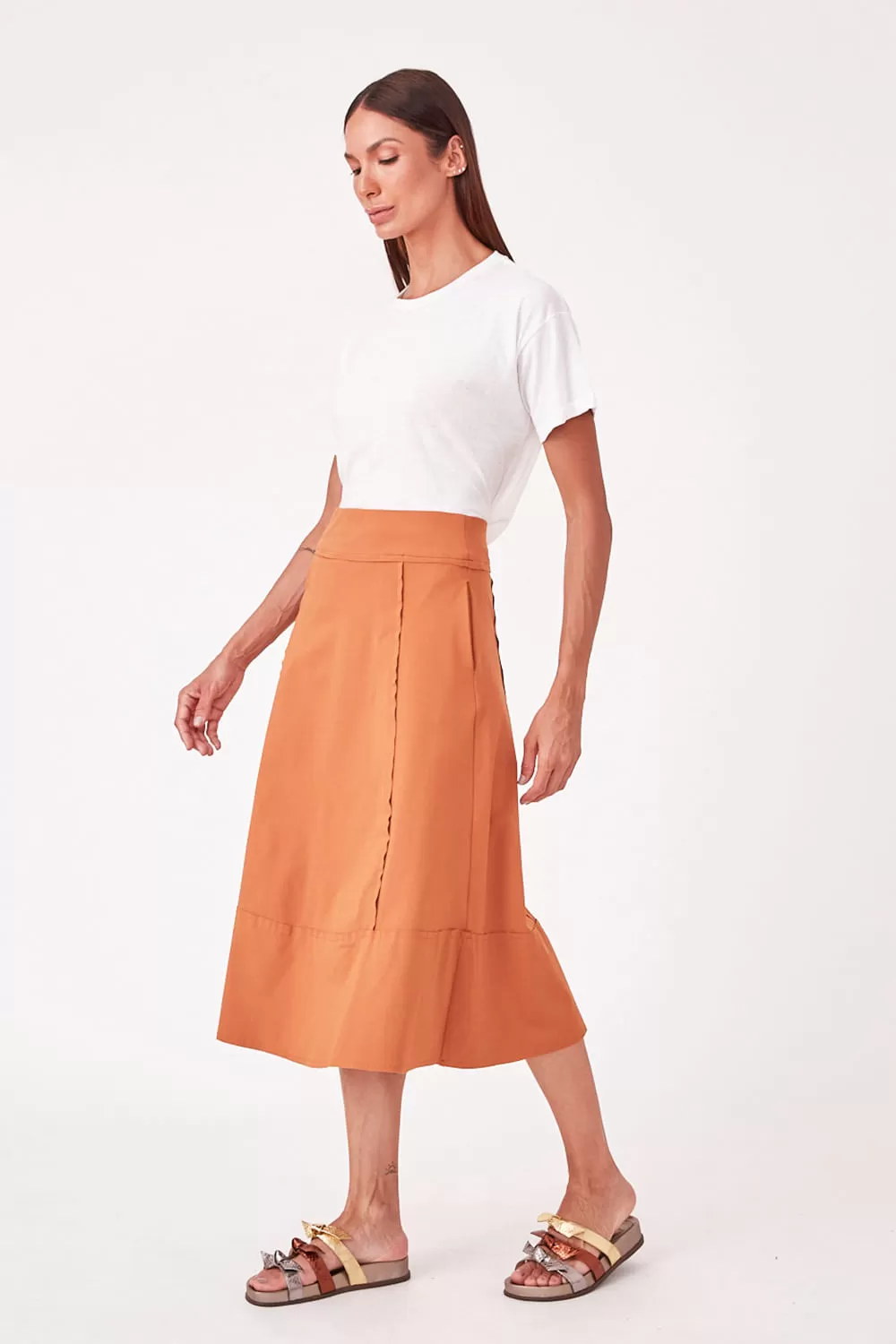 Hidrogênio - EARTH THREAD MIDI SKIRT - 19612332 Hidrogênio - EARTH THREAD MIDI SKIRT - 19612332