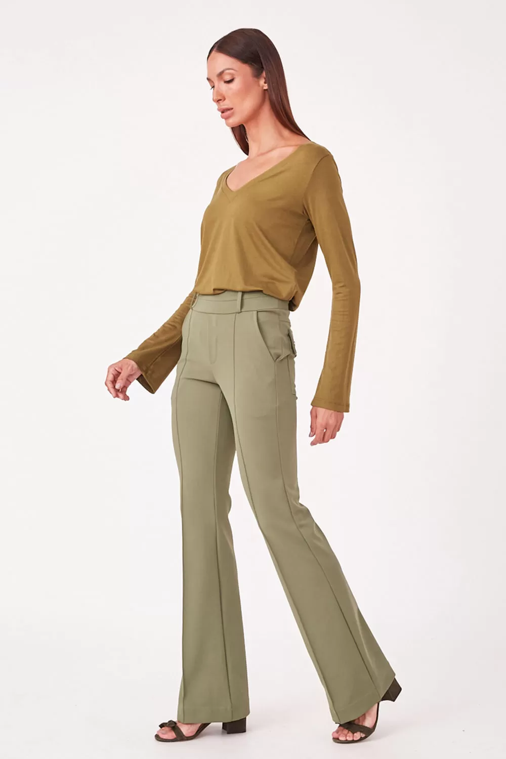 Hidrogênio - MILITARY PINK STRAIGHT PANTS - 19480005 Hidrogênio - MILITARY PINK STRAIGHT PANTS - 19480005