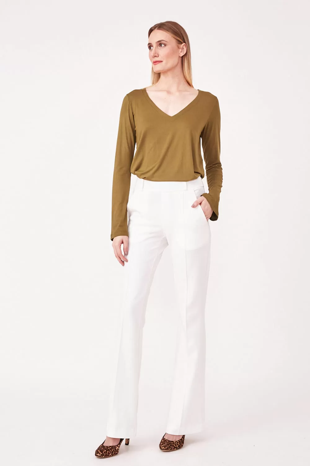Hidrogênio - PINK STRAIGHT PANTS OFF WHITE - 19480018 Hidrogênio - PINK STRAIGHT PANTS OFF WHITE - 19480018
