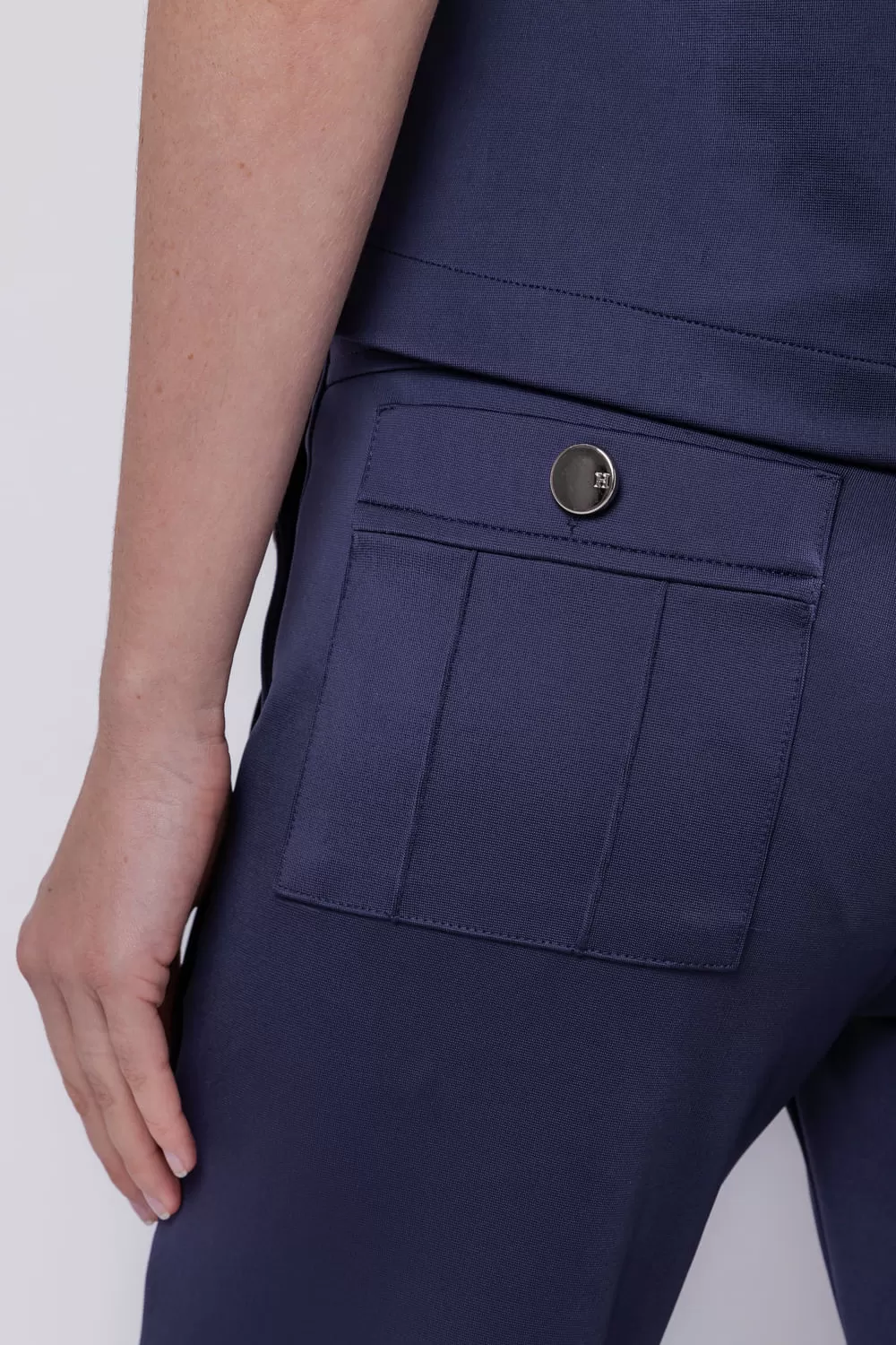 Hidrogênio - KIARA NAVY FLARE PANTS - 19654482 Hidrogênio - KIARA NAVY FLARE PANTS - 19654482