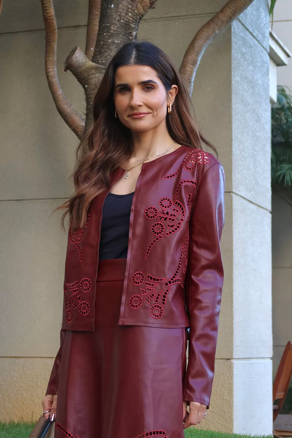 Hidrogênio - WINE EMBROIDERED THREAD JACKET - 19683043 Hidrogênio - WINE EMBROIDERED THREAD JACKET - 19683043