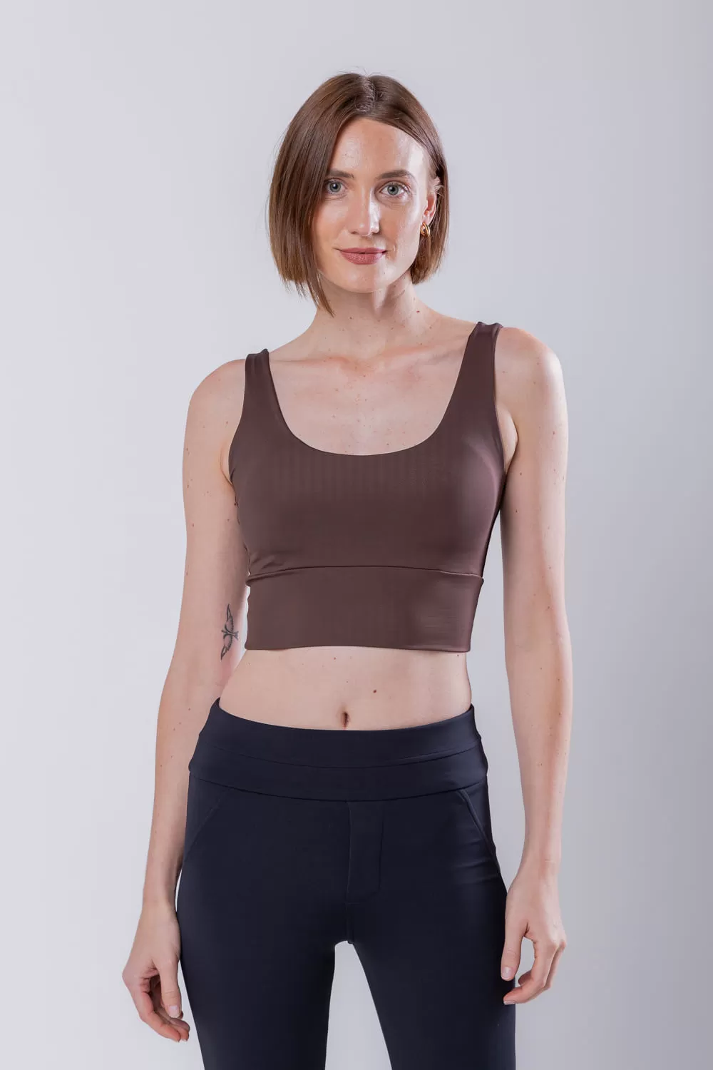 Hidrogênio - POLYAMIDE TOP WITH BROWN CUP - 19546031 Hidrogênio - POLYAMIDE TOP WITH BROWN CUP - 19546031
