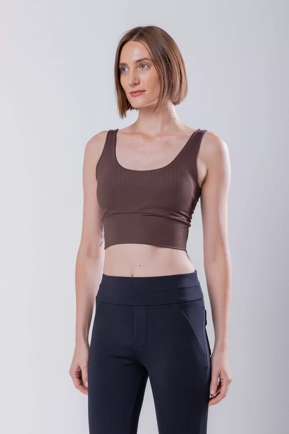 Hidrogênio - POLYAMIDE TOP WITH BROWN CUP - 19546031 Hidrogênio - POLYAMIDE TOP WITH BROWN CUP - 19546031