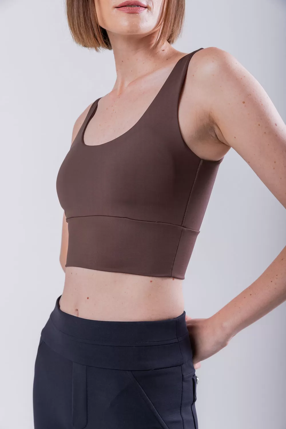 Hidrogênio - POLYAMIDE TOP WITH BROWN CUP - 19546031 Hidrogênio - POLYAMIDE TOP WITH BROWN CUP - 19546031