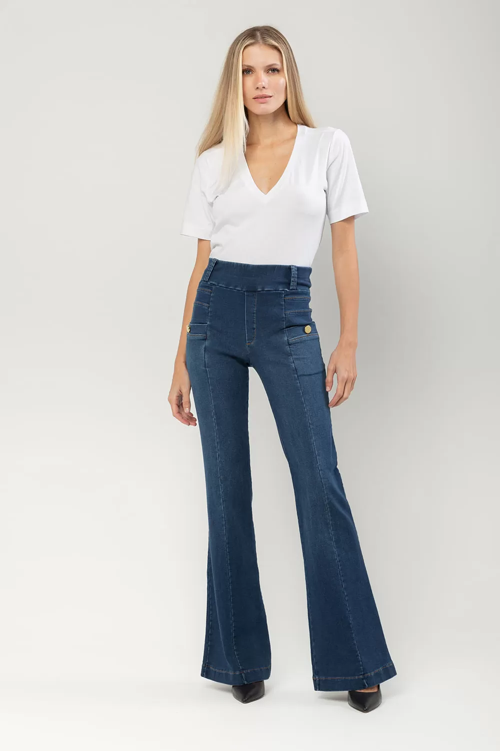 Hidrogênio - LAYLA JEANS FLARE PANTS - 19664042 Hidrogênio - LAYLA JEANS FLARE PANTS - 19664042