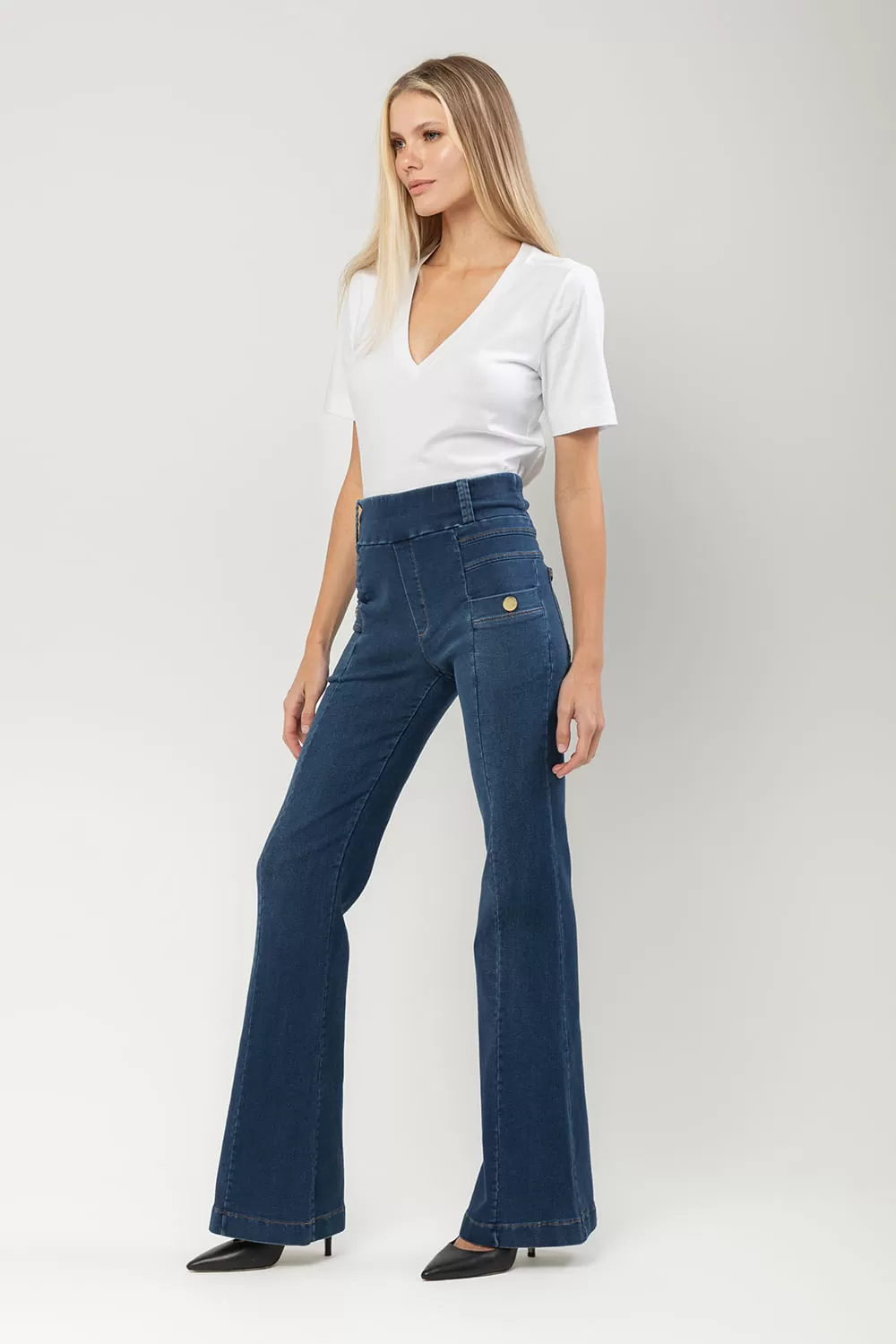 Hidrogênio - LAYLA JEANS FLARE PANTS - 19664042 Hidrogênio - LAYLA JEANS FLARE PANTS - 19664042