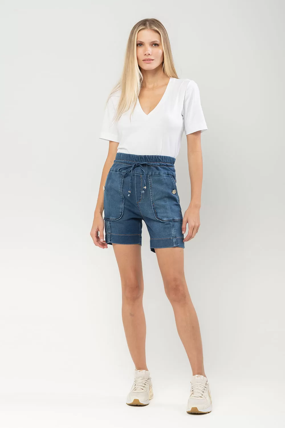 Hidrogênio - DENIM JEANS SORAIA BERMUDA - 19593042 Hidrogênio - DENIM JEANS SORAIA BERMUDA - 19593042