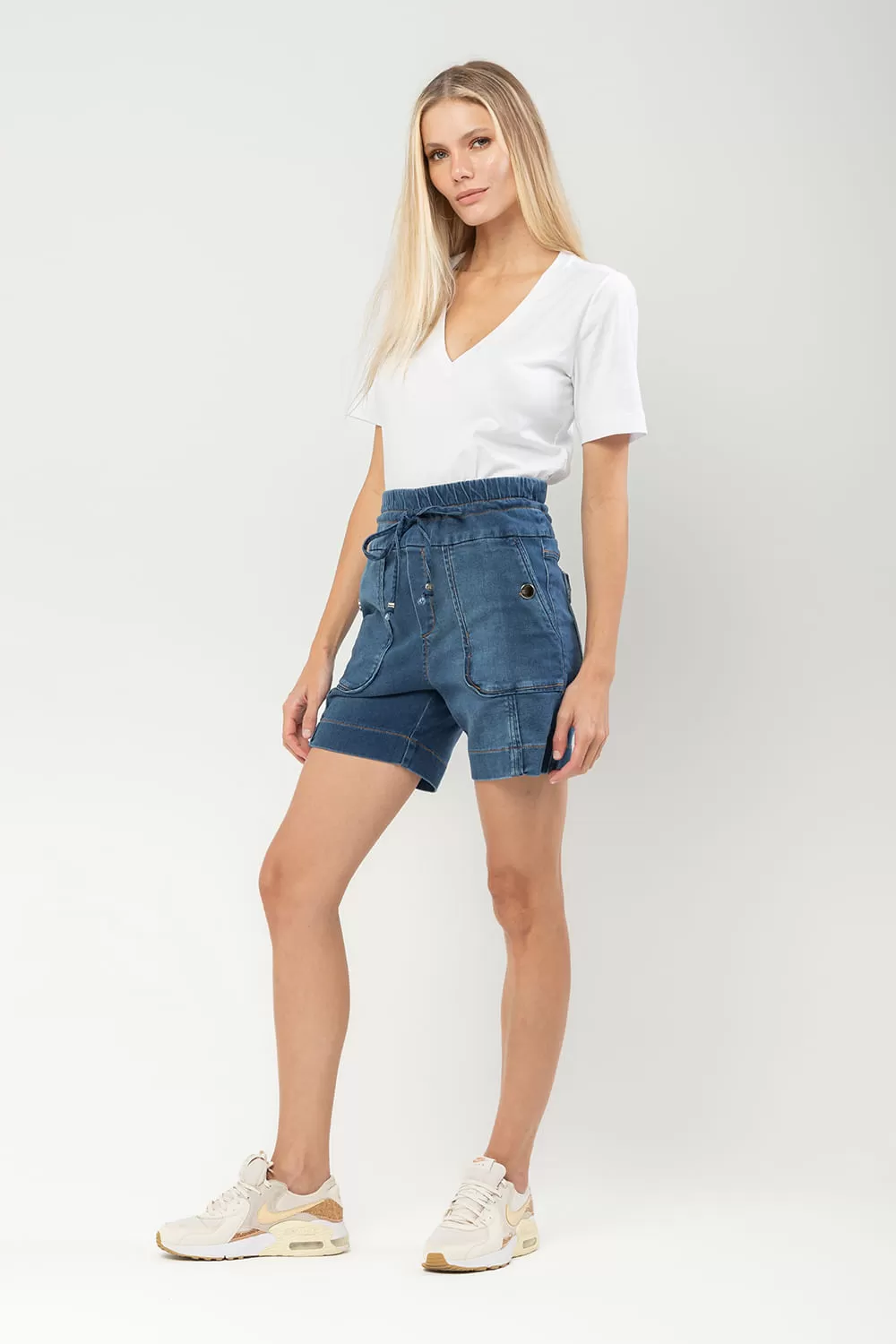 Hidrogênio - DENIM JEANS SORAIA BERMUDA - 19593042 Hidrogênio - DENIM JEANS SORAIA BERMUDA - 19593042