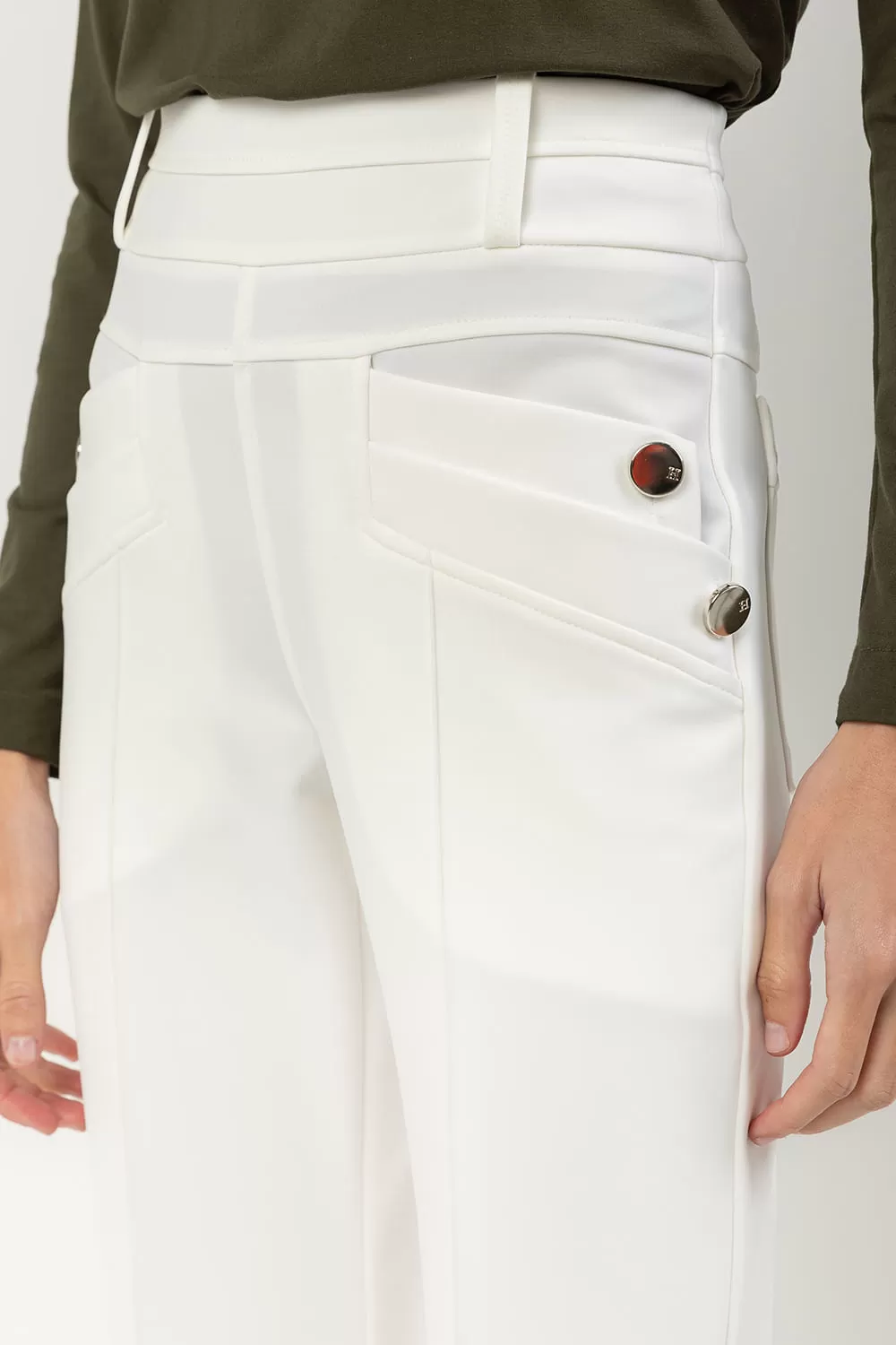 Hidrogênio - FLARE AMORA CALCA OFF WHITE - 19507018 Hidrogênio - FLARE AMORA CALCA OFF WHITE - 19507018