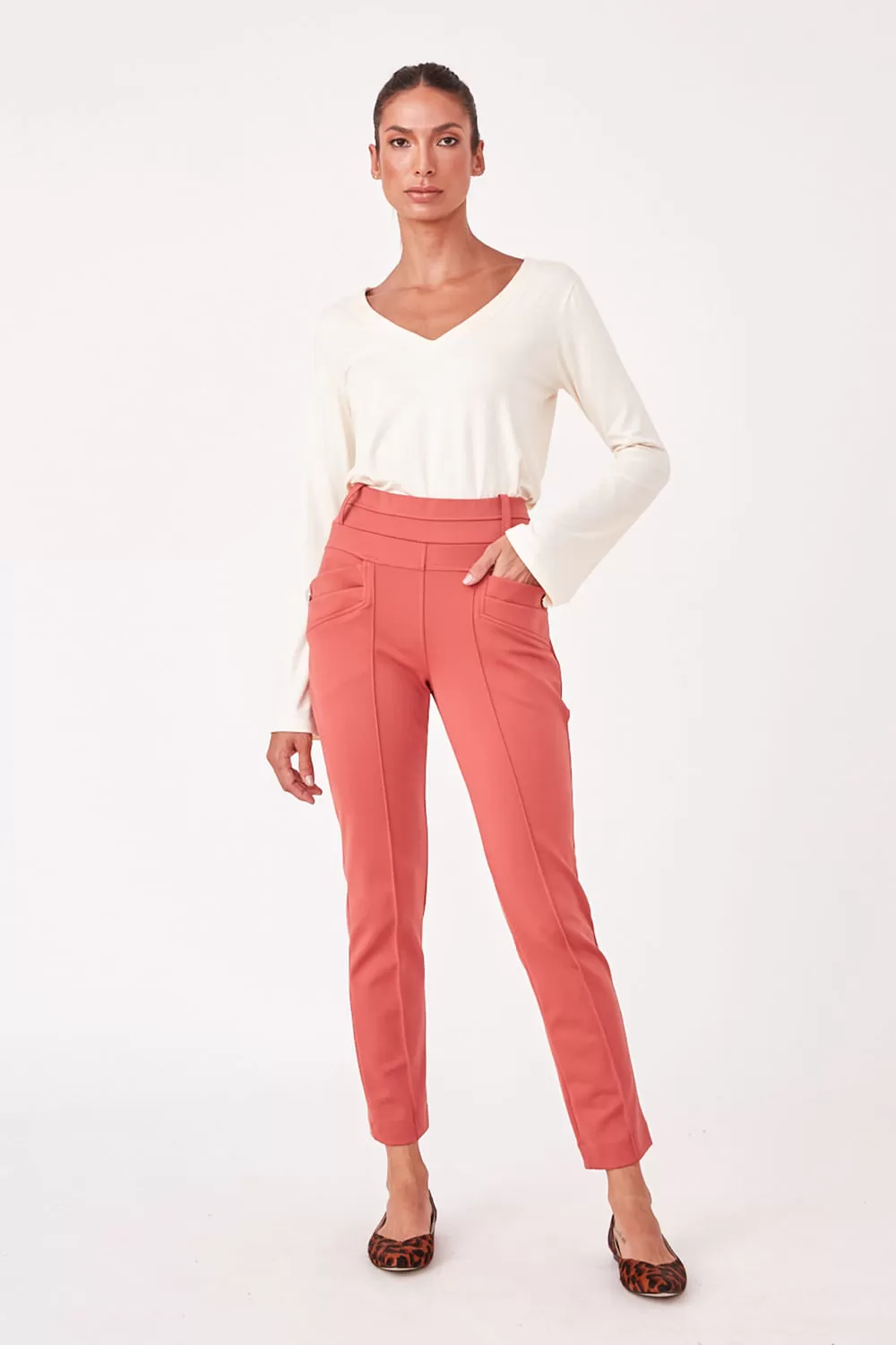 Hidrogênio - CAMILA ROSE FISHERMAN PANTS - 19510070 Hidrogênio - CAMILA ROSE FISHERMAN PANTS - 19510070