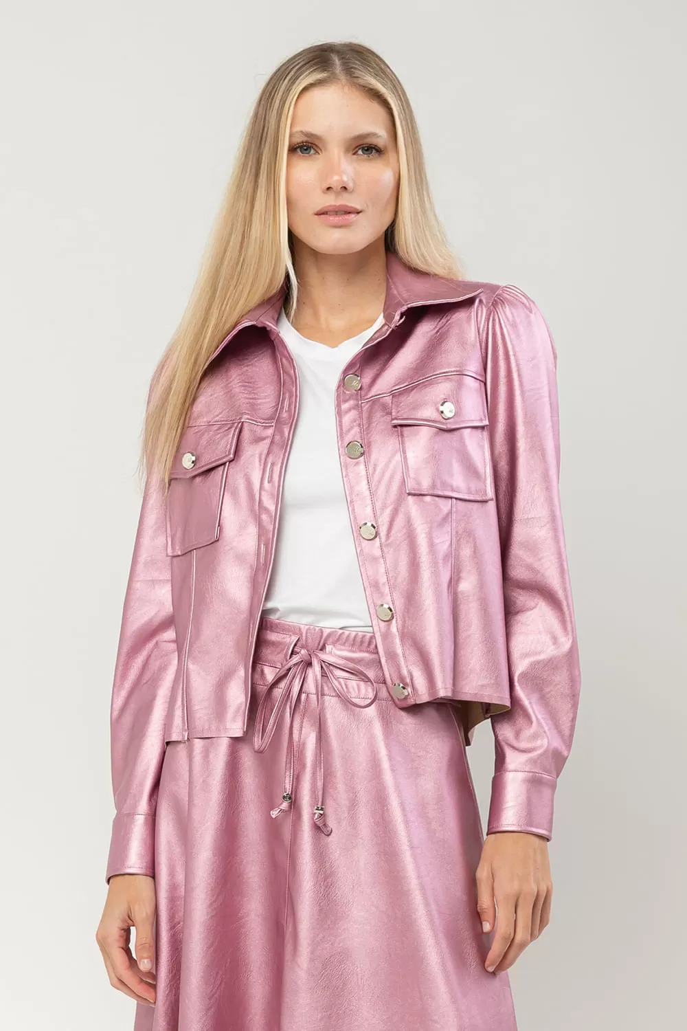 Hidrogênio - PINK METALLIC JACKET - 19686021 Hidrogênio - PINK METALLIC JACKET - 19686021
