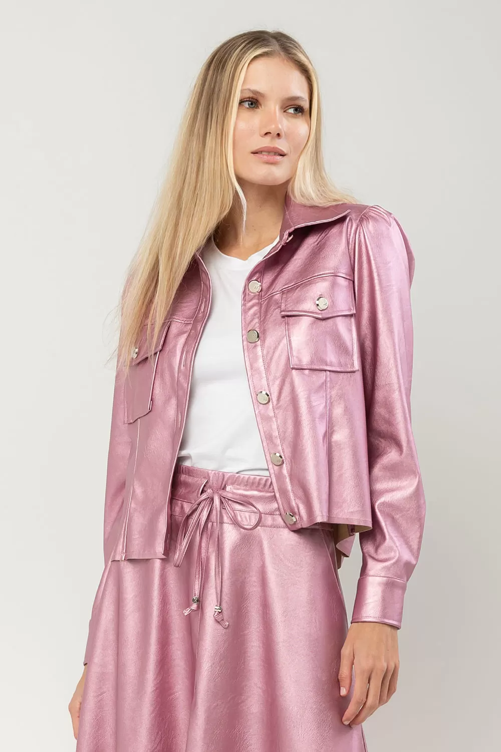 Hidrogênio - PINK METALLIC JACKET - 19686021 Hidrogênio - PINK METALLIC JACKET - 19686021
