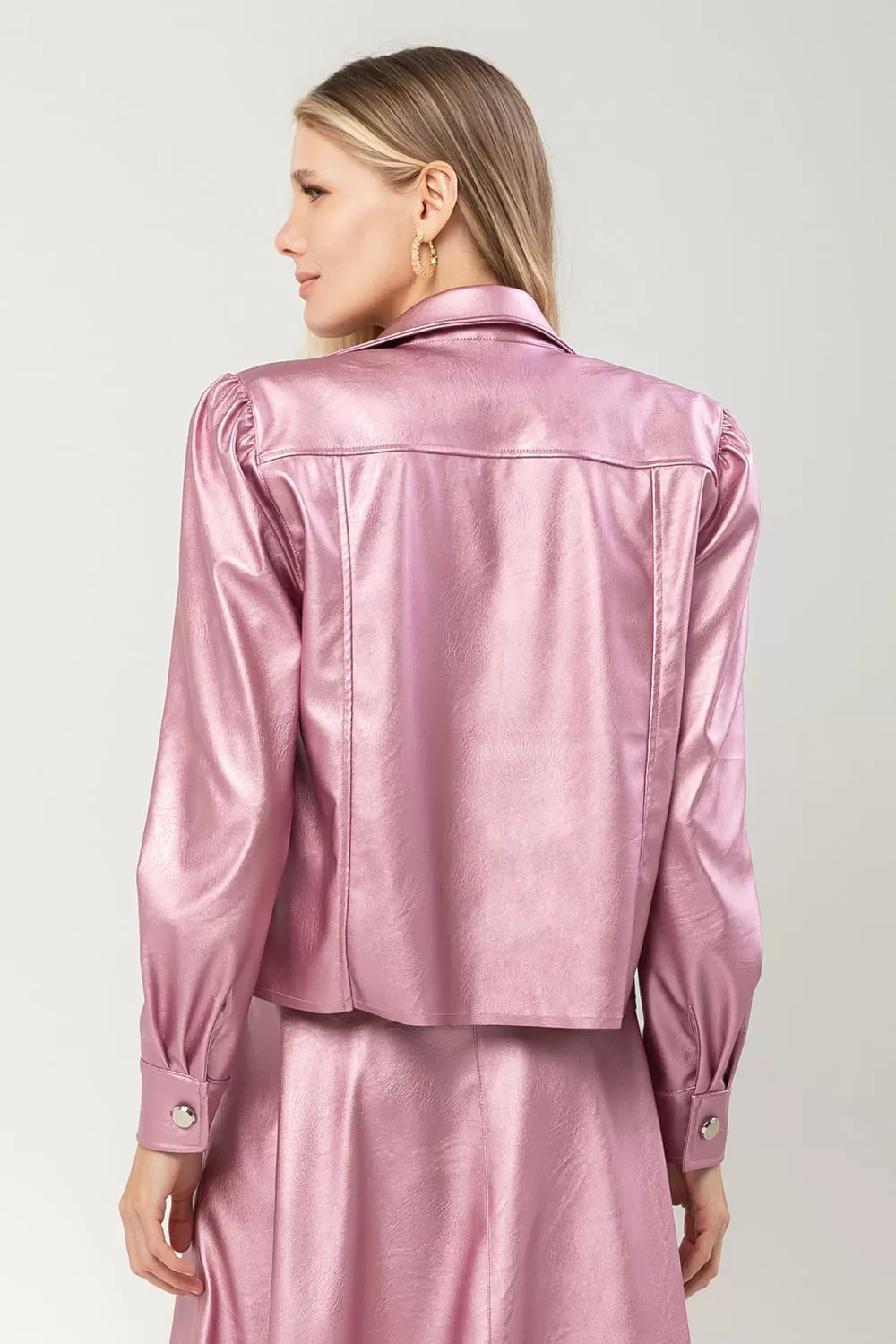 Hidrogênio - PINK METALLIC JACKET - 19686021 Hidrogênio - PINK METALLIC JACKET - 19686021