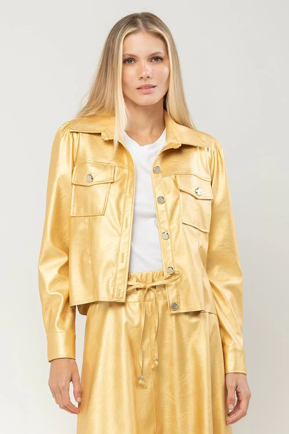 Hidrogênio - GOLDEN METALLIC JACKET - 19686059 Hidrogênio - GOLDEN METALLIC JACKET - 19686059