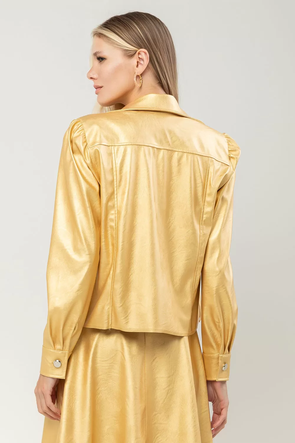 Hidrogênio - GOLDEN METALLIC JACKET - 19686059 Hidrogênio - GOLDEN METALLIC JACKET - 19686059