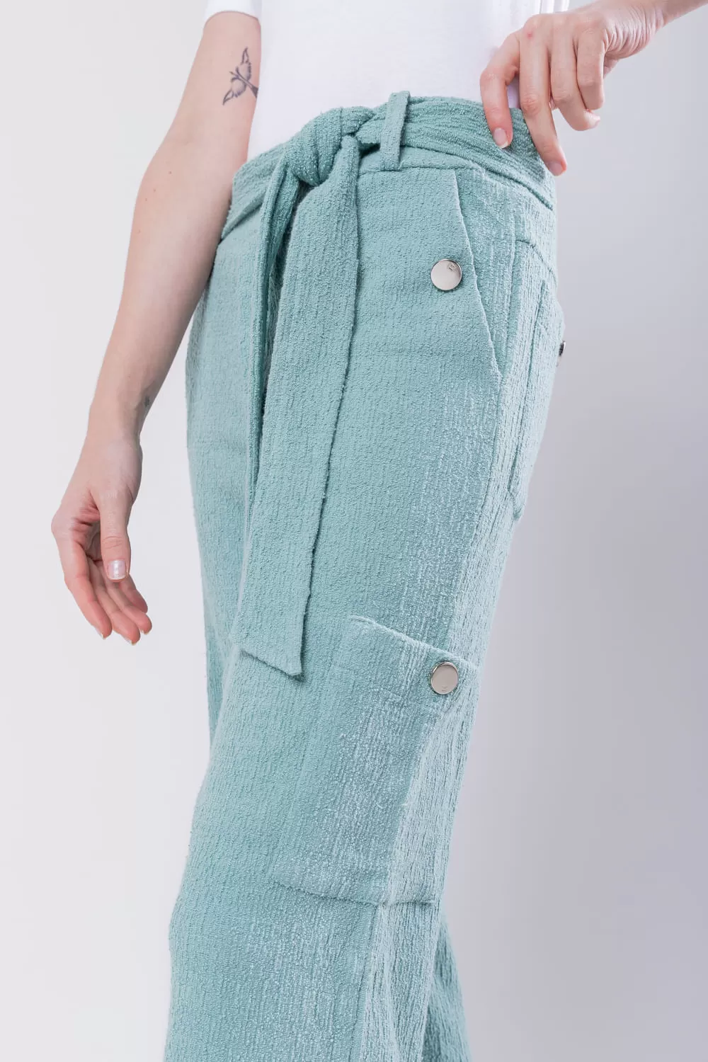 Hidrogênio - CAMELIA PANTALONA PANTS WITH SIDE POCKET WATER GREEN - 19039157 Hidrogênio - CAMELIA PANTALONA PANTS WITH SIDE POCKET WATER GREEN - 19039157