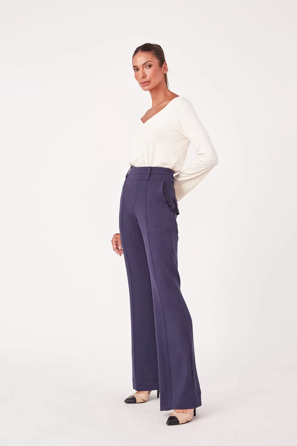 Hidrogênio - NAVY PINK STRAIGHT PANTS - 19480004 Hidrogênio - NAVY PINK STRAIGHT PANTS - 19480004