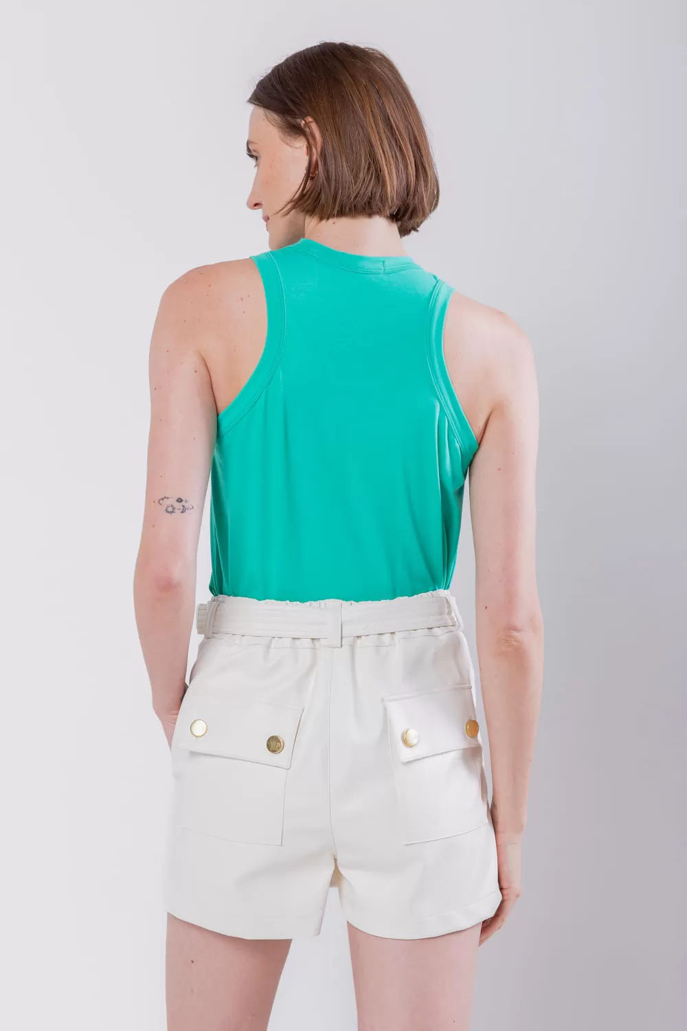 Hidrogênio - SHORTS SKIRT WITH BELT OFF WHITE - 19722018 Hidrogênio - SHORTS SKIRT WITH BELT OFF WHITE - 19722018