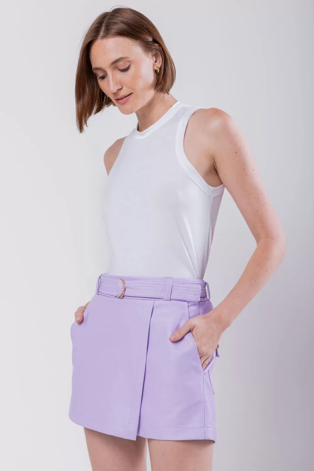 Hidrogênio - SHORTS SKIRT WITH LIQUE BELT - 19722027 Hidrogênio - SHORTS SKIRT WITH LIQUE BELT - 19722027